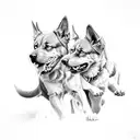 cerberus tattoo design idea