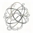 The infinity symbol ∞ with Hayat's name written within or alongside it, representing eternal love. tattoo design idea