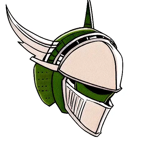 Spartan warrior helmet tattoo design idea