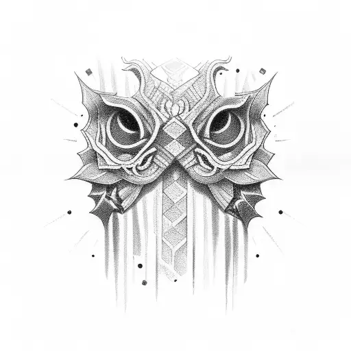 throat tattoo design idea