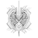 throat tattoo design idea