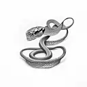 snake skeleton  tattoo design idea