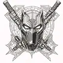 Deathstroke dc comics Gotham city  tattoo design idea