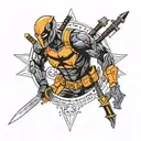 Deathstroke dc comics  tattoo design idea