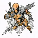 Deathstroke dc comics  tattoo design idea