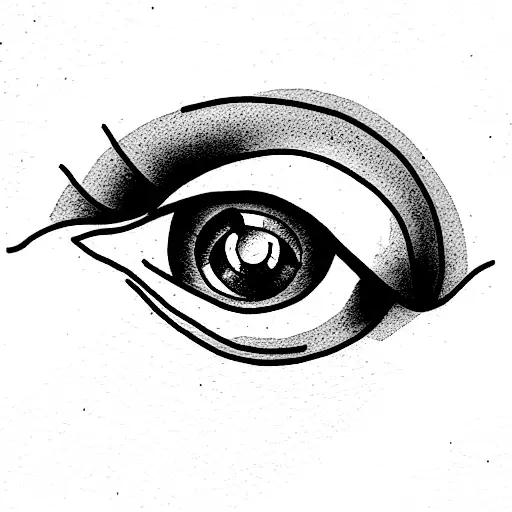 surrealist eyes tattoo design idea