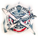 WWII war plane tattoo design idea