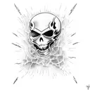 GHOST RIDER tattoo design idea