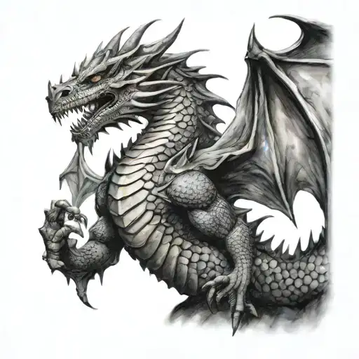 dragon slayer tattoo design idea