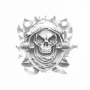 glass  and beer tattoo design idea