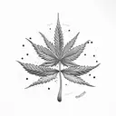 cannabis frindly tattoo design idea