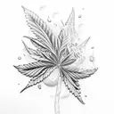 cannabis frindly tattoo design idea