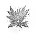 weed smokers tattoo design idea