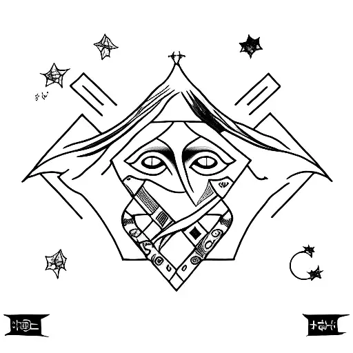 a tattoo for a moon child who loves David Bowie  tattoo design idea