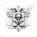 Composition-inspired tattoo incorporating elements of gestalt therapy tattoo design idea