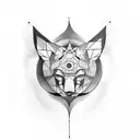 Composition-inspired tattoo incorporating elements of gestalt therapy tattoo design idea