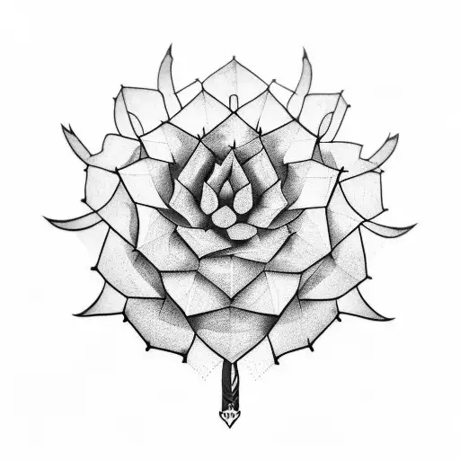 A stunning tattoo of a cactus made entirely out of wood, showcasing the artistry of woodworking tattoo design idea