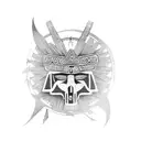 aztec god tattoo design idea