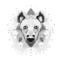 hyena tattoo design idea