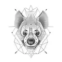 hyena tattoo design idea