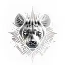 hyena tattoo design idea
