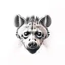 hyena tattoo design idea