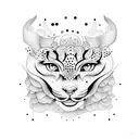 line spread into dots tattoo design idea