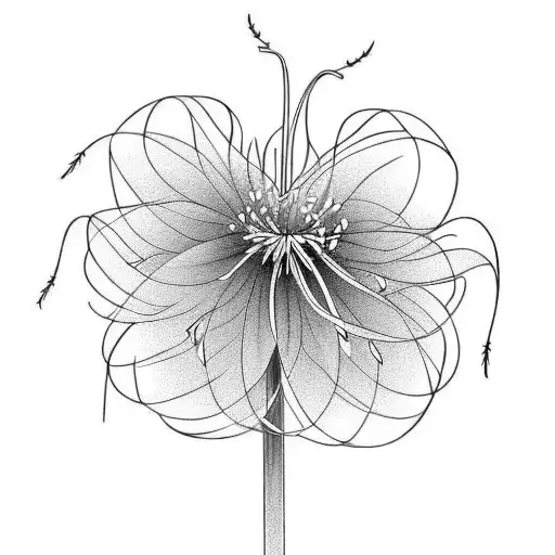 Spider Lily tattoo design idea