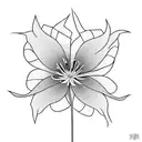 Spider Lily tattoo design idea