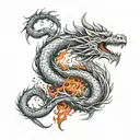 flame of recca 8 flame dragons   tattoo design idea