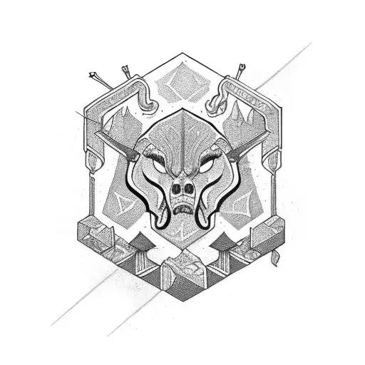 castor and pollux tattoo design idea