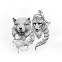 castor and pollux tattoo design idea