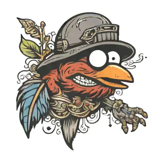 elmo tattoo design idea