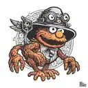 elmo tattoo design idea