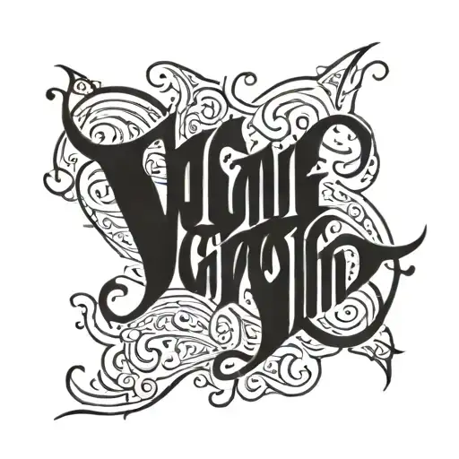 Name "Concepcion" in ambigram font tattoo design idea