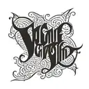 Name "Concepcion" in ambigram font tattoo design idea