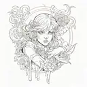 And if you go, I wanna go with you And if you die, I wanna die with you tattoo design idea