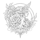 And if you go, I wanna go with you And if you die, I wanna die with you tattoo design idea