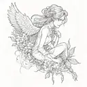 And if you go, I wanna go with you And if you die, I wanna die with you tattoo design idea