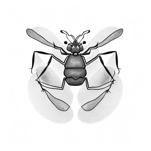 Hiking Ant tattoo design idea