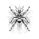 Hiking Ant tattoo design idea