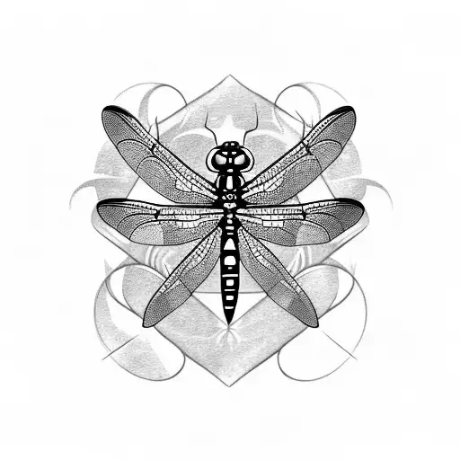 Dragonfly tattoo design idea