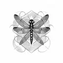 Dragonfly tattoo design idea