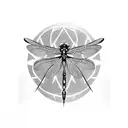 Dragonfly tattoo design idea
