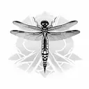 Dragonfly tattoo design idea