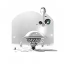 alien abduction  tattoo design idea