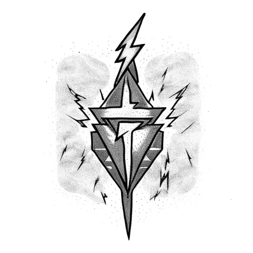 Lightning Bolt tattoo design idea