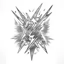 Lightning Bolt tattoo design idea