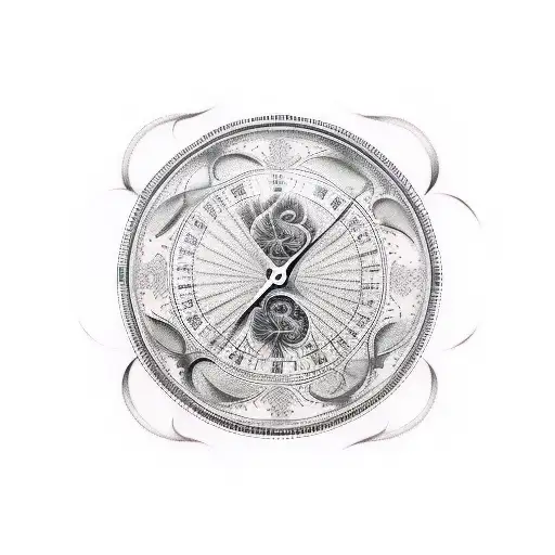 money hourglass  tattoo design idea