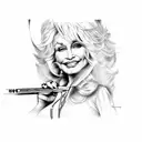 Dolly Parton  tattoo design idea